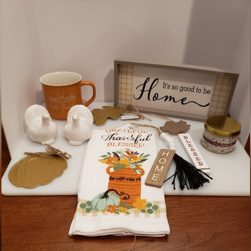 New Cottage Core Farmhouse 9 piece lot/bundle Fall home‎ inspirational p…